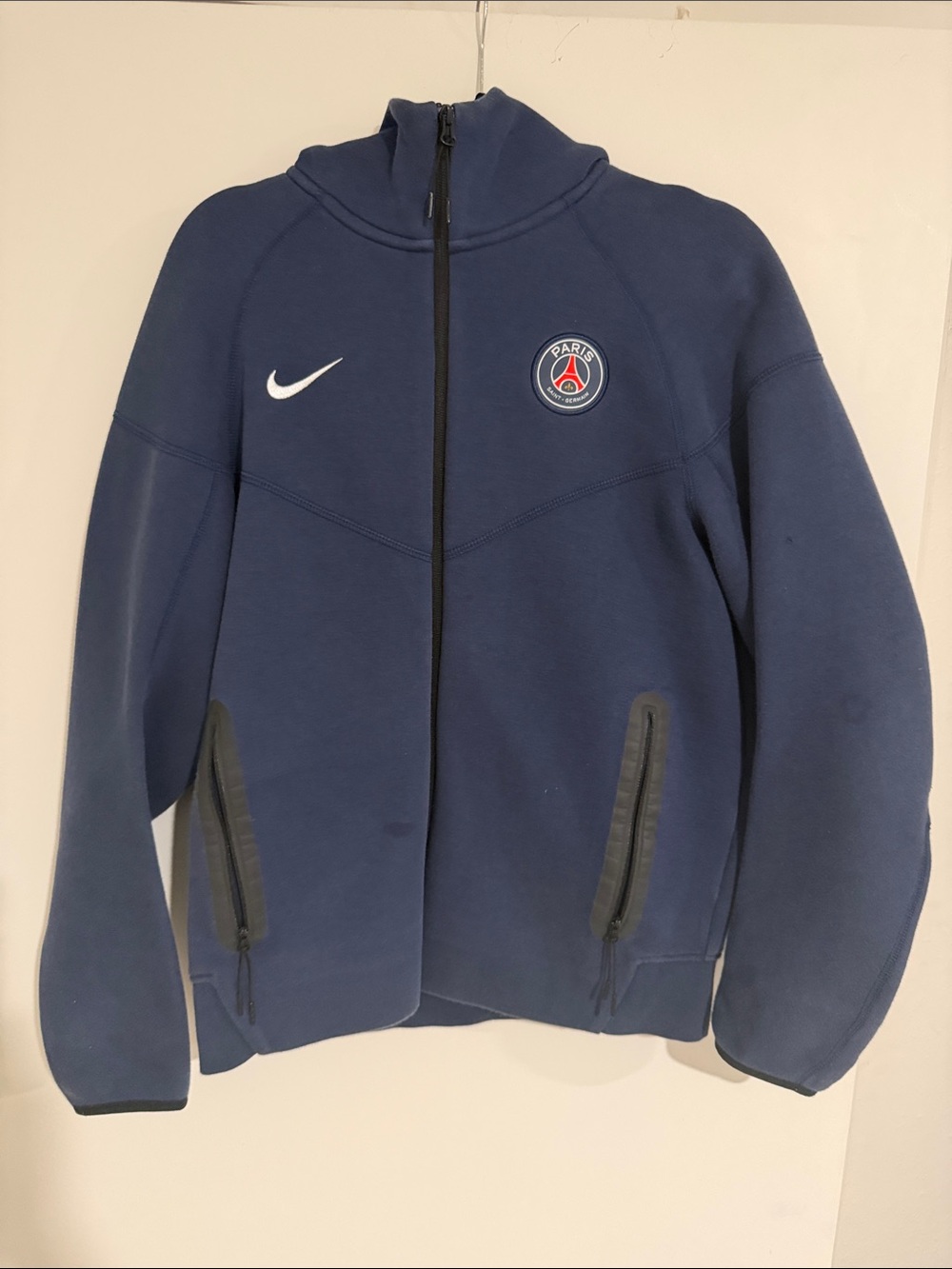 Nike Kids Navy PSG Full-Zip Puffer Jacket
